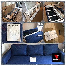 10 เมษายน 2565 รับจ้างประกอบโซฟา IKEA